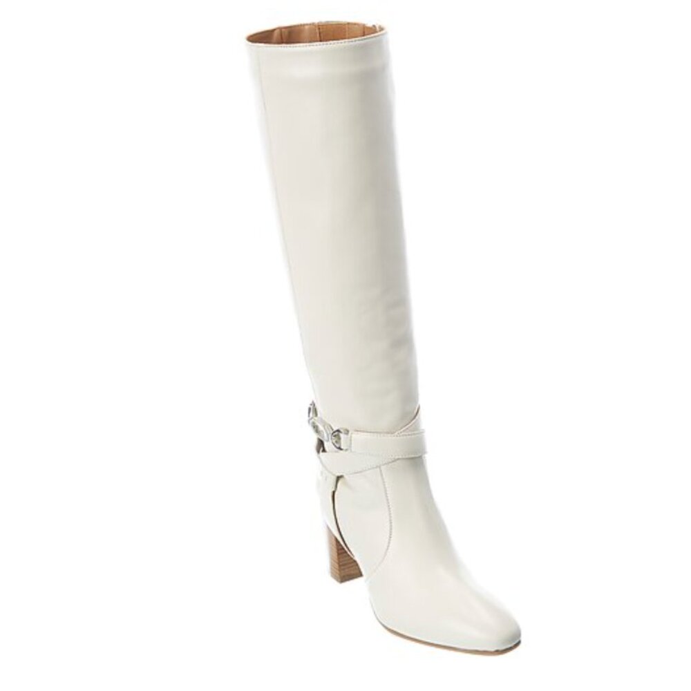 Aquatalia Fredie Leather Knee-High Boots Size: 8.5